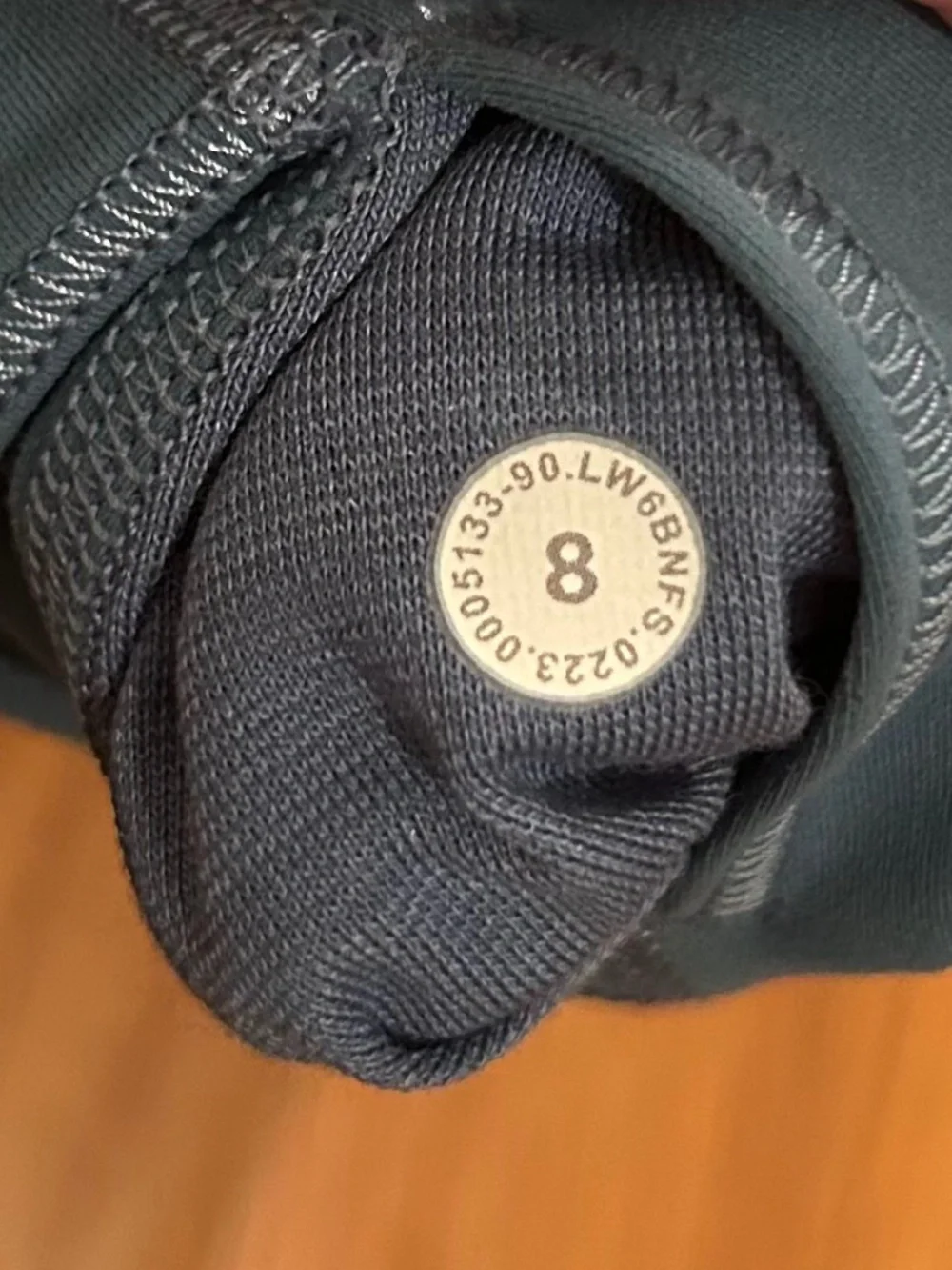 Lululemon Wunder Train High-Rise Crop 23 in Utility Blue Size 8